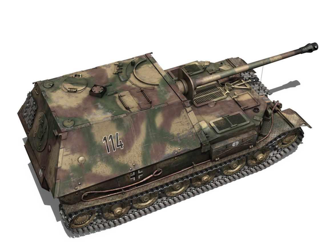 ferdinand tank destroyer – tiger (p) – 114 3d model 3ds fbx c4d lwo obj 293365