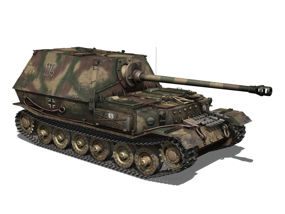 ferdinand tank destroyer – tiger (p) – 114 3d model 3ds fbx c4d lwo obj 293366