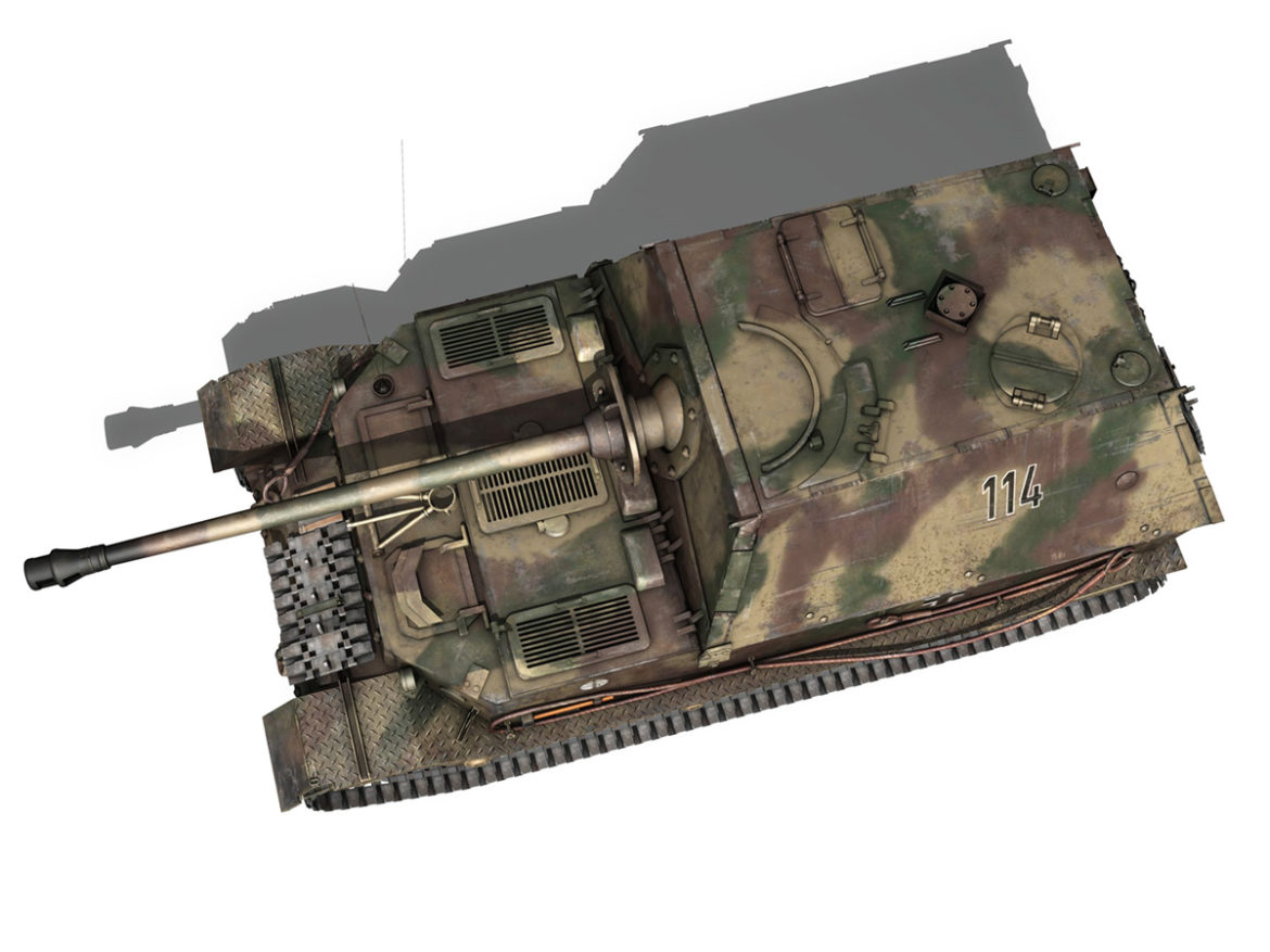 ferdinand tank destroyer – tiger (p) – 114 3d model 3ds fbx c4d lwo obj 293367