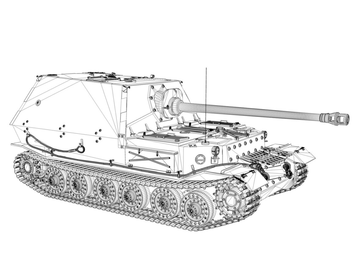 ferdinand tank destroyer – tiger (p) – 114 3d model 3ds fbx c4d lwo obj 293369
