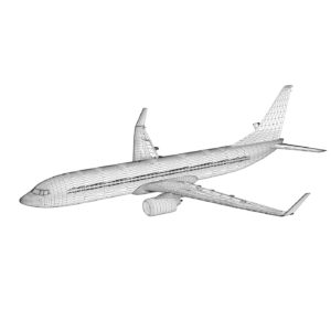 Boeing 737-800 GoldbAIR 3D Model - FlatPyramid