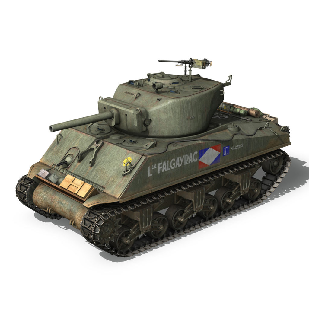 M4A3E2 - Sherman Jumbo - Lt Falgayrac 3D Model - FlatPyramid