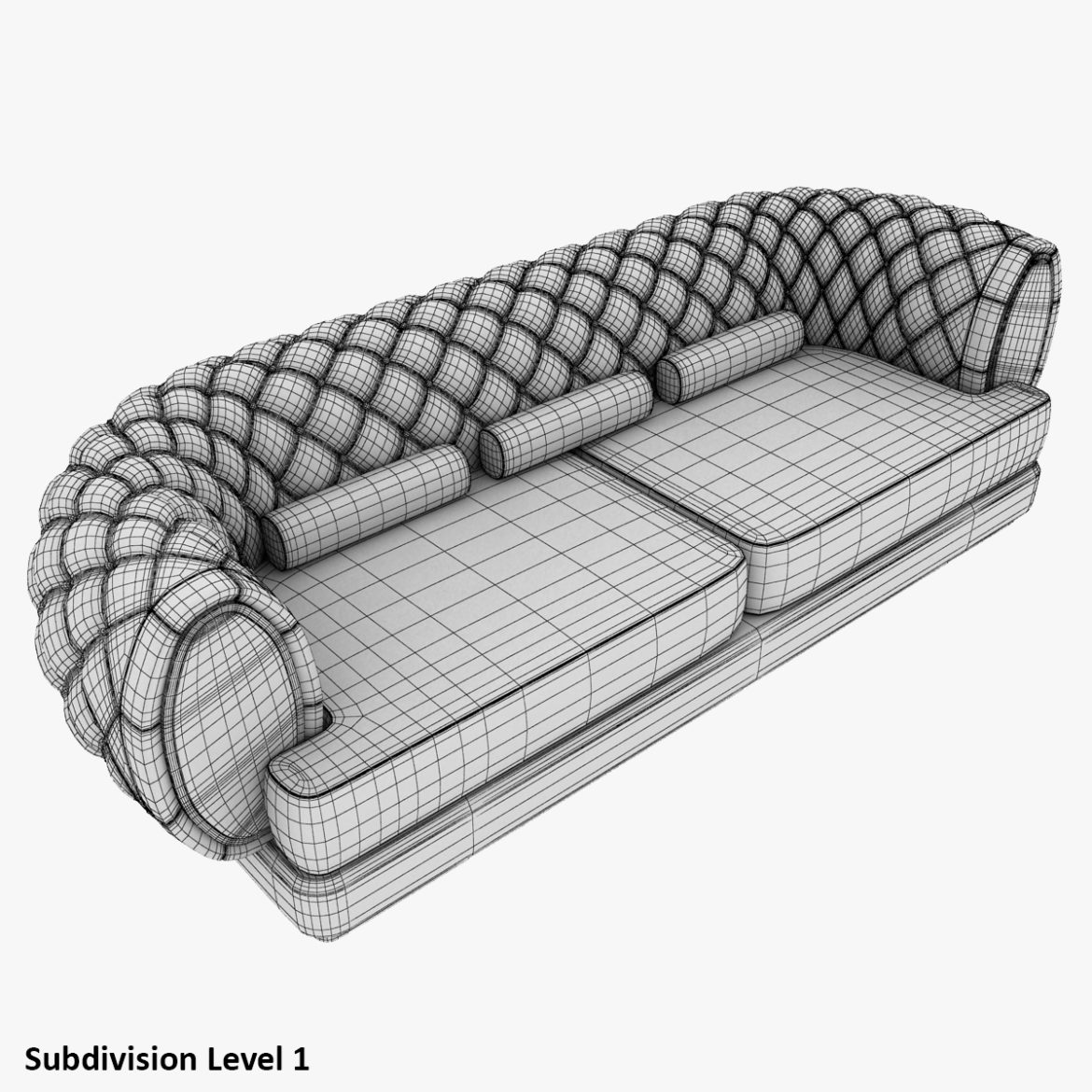 luxury sofa 3d model 3ds max fbx obj 293917