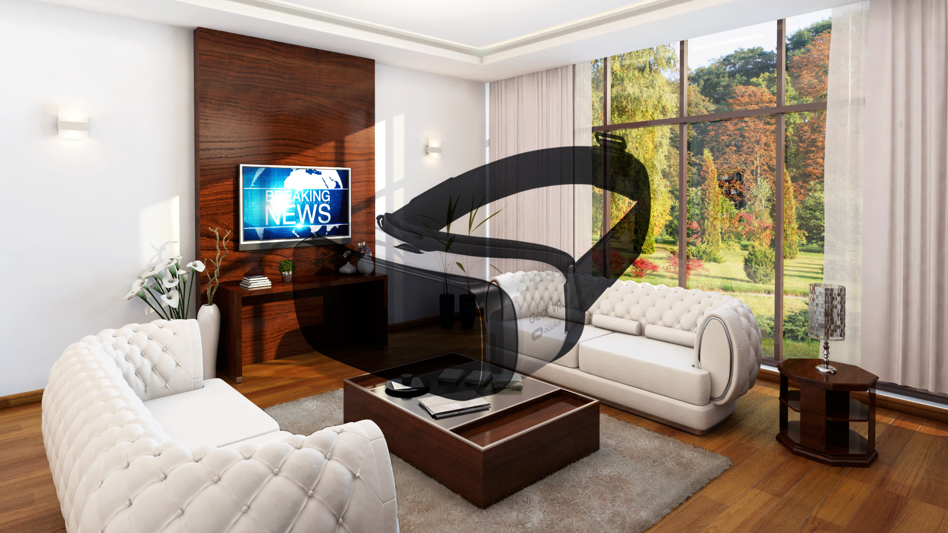 living room virtual reality