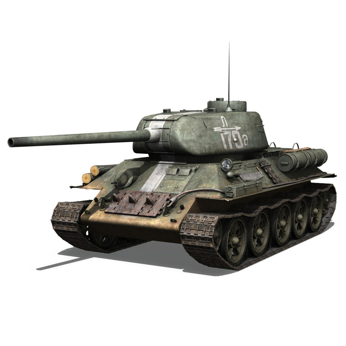 t-34 85 – soviet medium tank – 170 3d model 3ds fbx c4d lwo obj 294176
