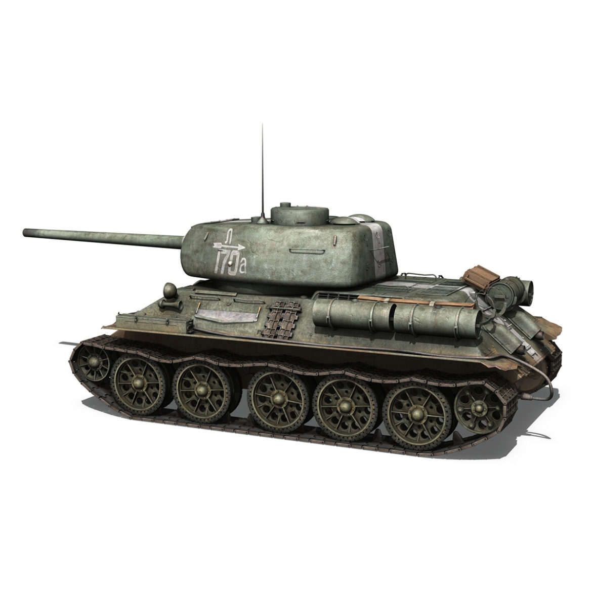t-34 85 – soviet medium tank – 170 3d model 3ds fbx c4d lwo obj 294178