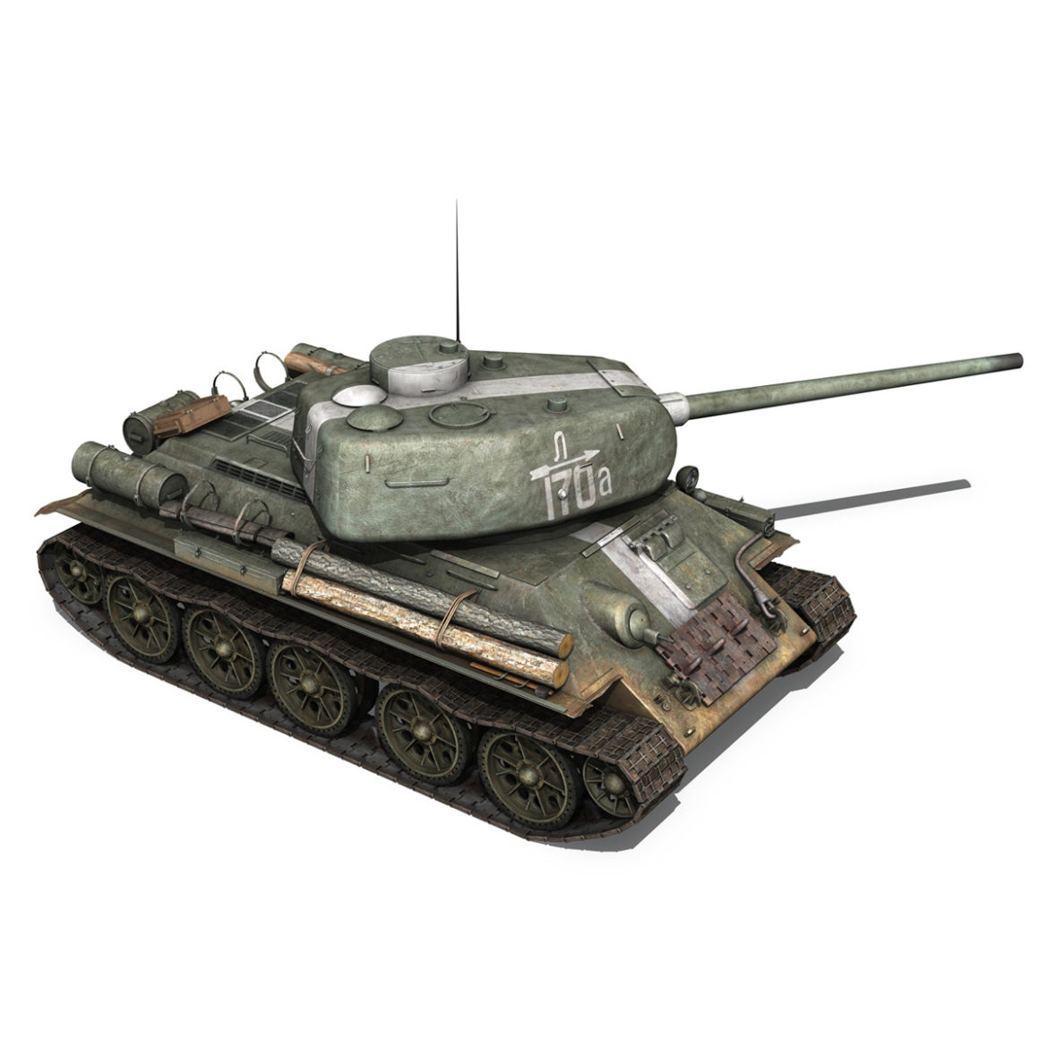 t-34 85 – soviet medium tank – 170 3d model 3ds fbx c4d lwo obj 294182