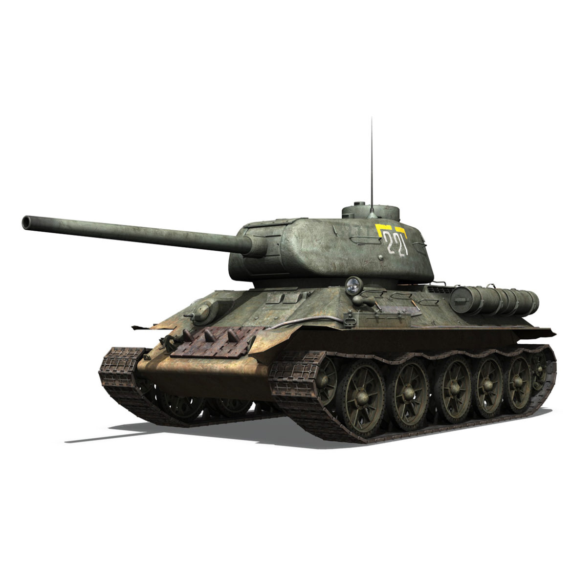 t-34 85 – soviet medium tank – 221 3d model 3ds fbx c4d lwo obj 294201