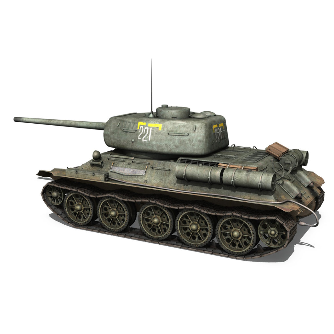 t-34 85 – soviet medium tank – 221 3d model 3ds fbx c4d lwo obj 294203