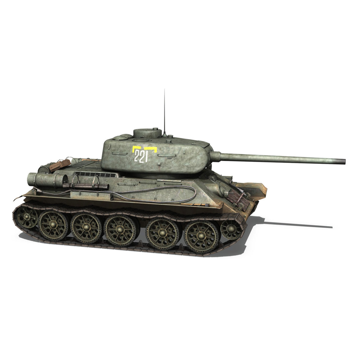 t-34 85 – soviet medium tank – 221 3d model 3ds fbx c4d lwo obj 294205