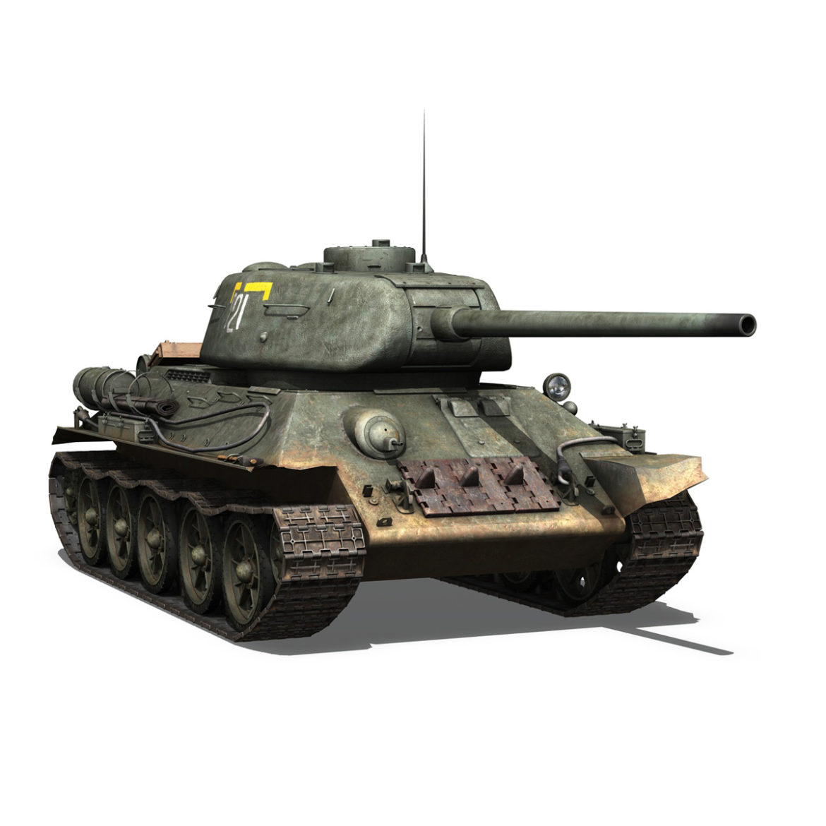 t-34 85 – soviet medium tank – 221 3d model 3ds fbx c4d lwo obj 294207