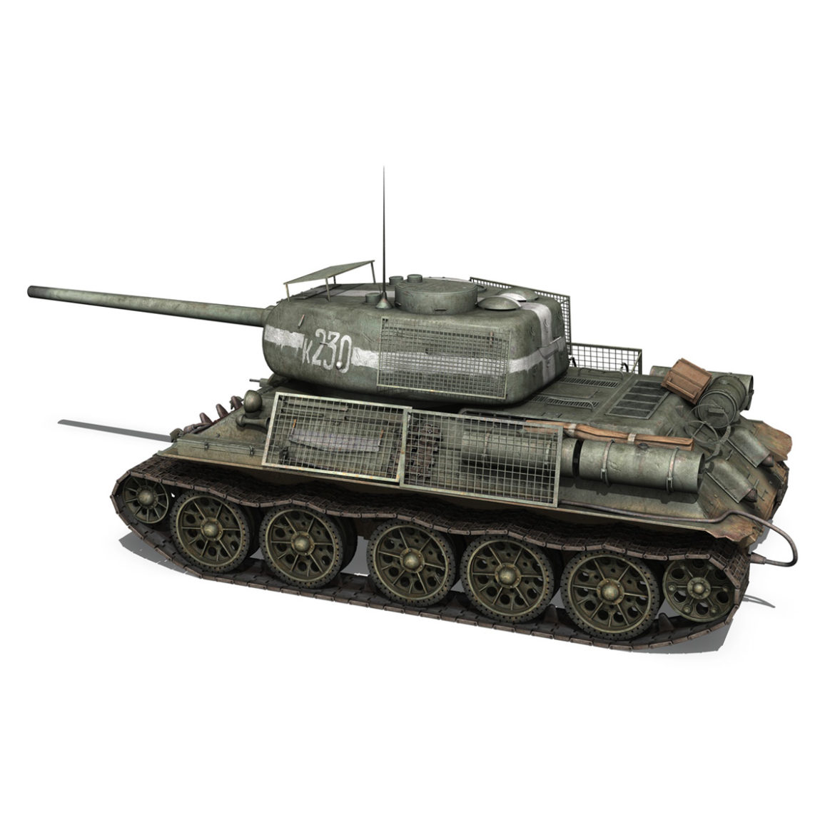 t-34 85 – soviet medium tank – k230 3d model 3ds c4d lwo obj 294219