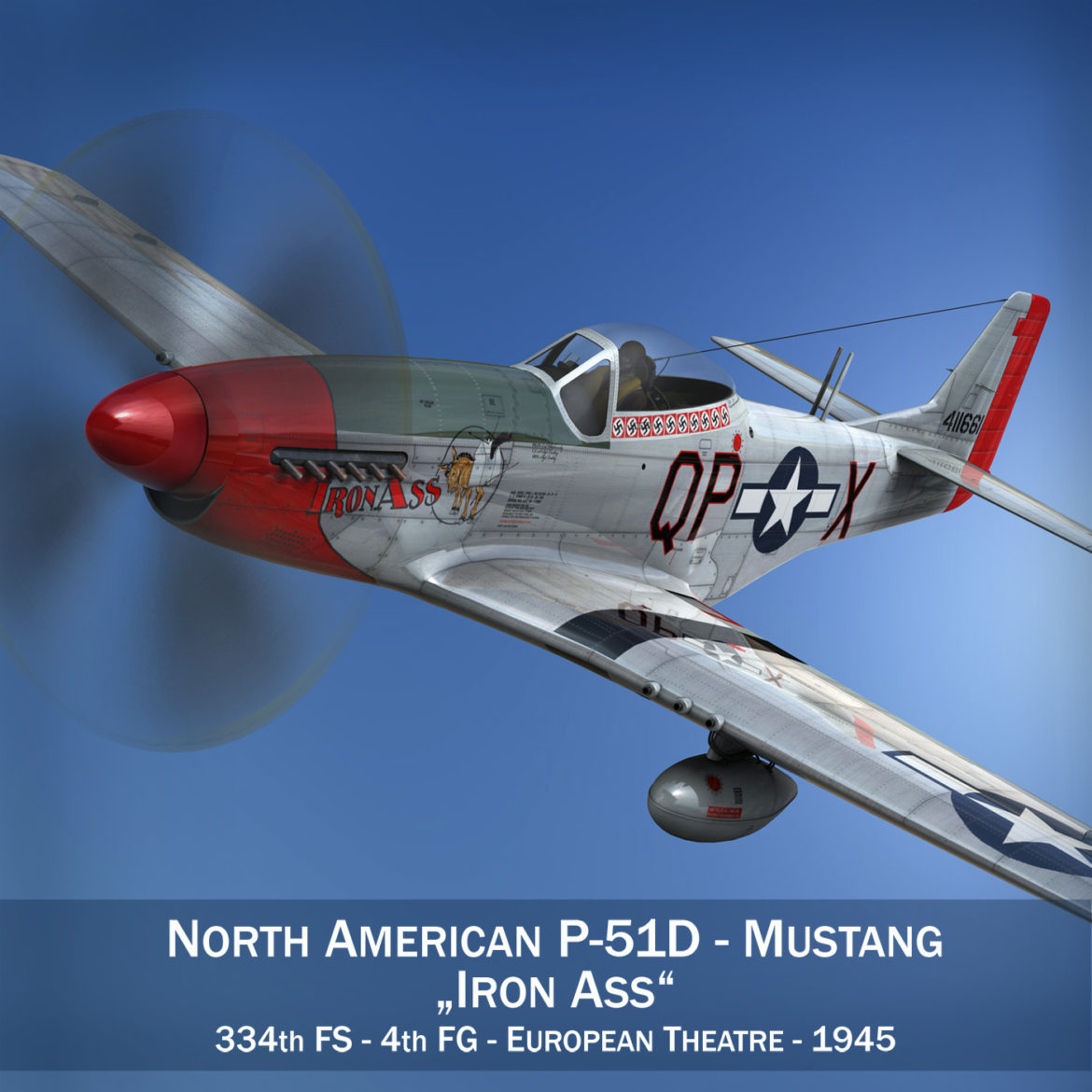 north american p-51d mustang – iron ass 3d model fbx c4d lwo obj 294275