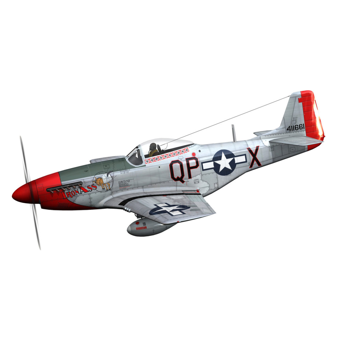 north american p-51d mustang – iron ass 3d model fbx c4d lwo obj 294276
