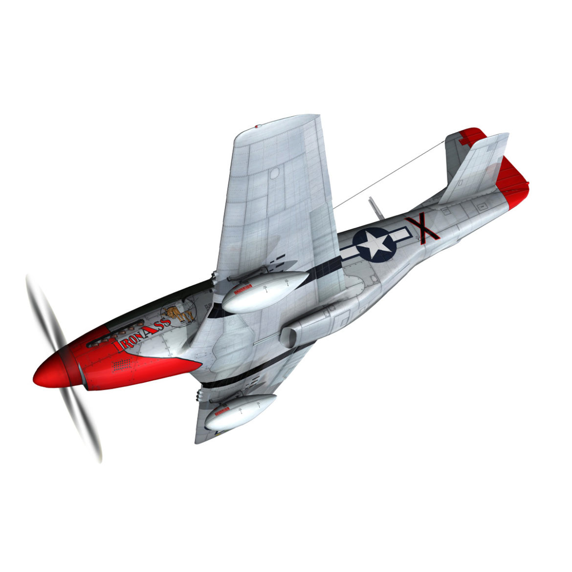 north american p-51d mustang – iron ass 3d model fbx c4d lwo obj 294277