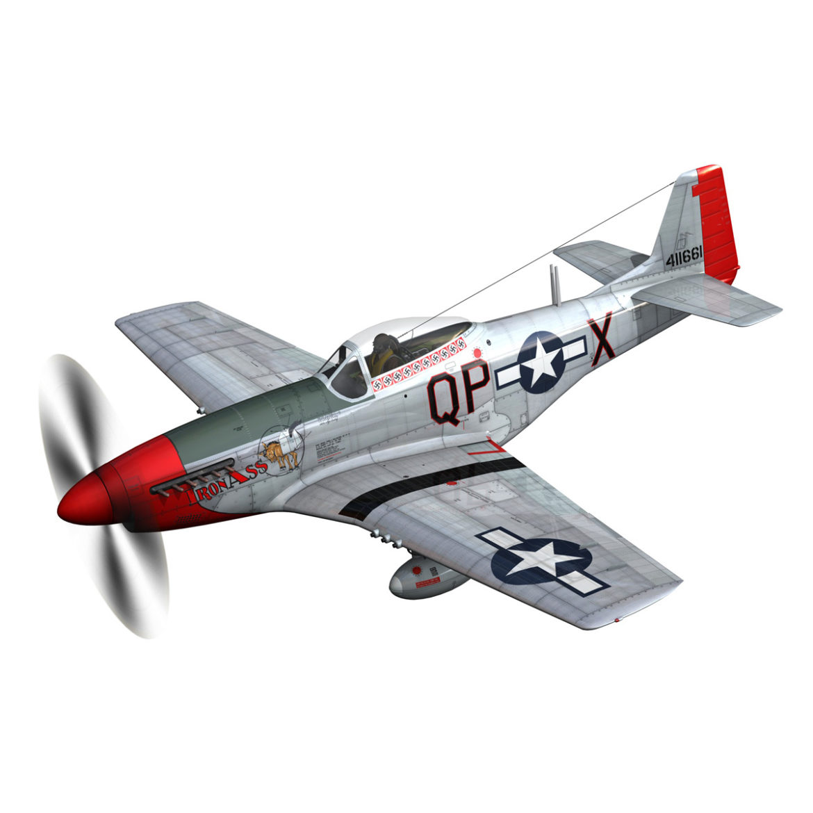 north american p-51d mustang – iron ass 3d model fbx c4d lwo obj 294278