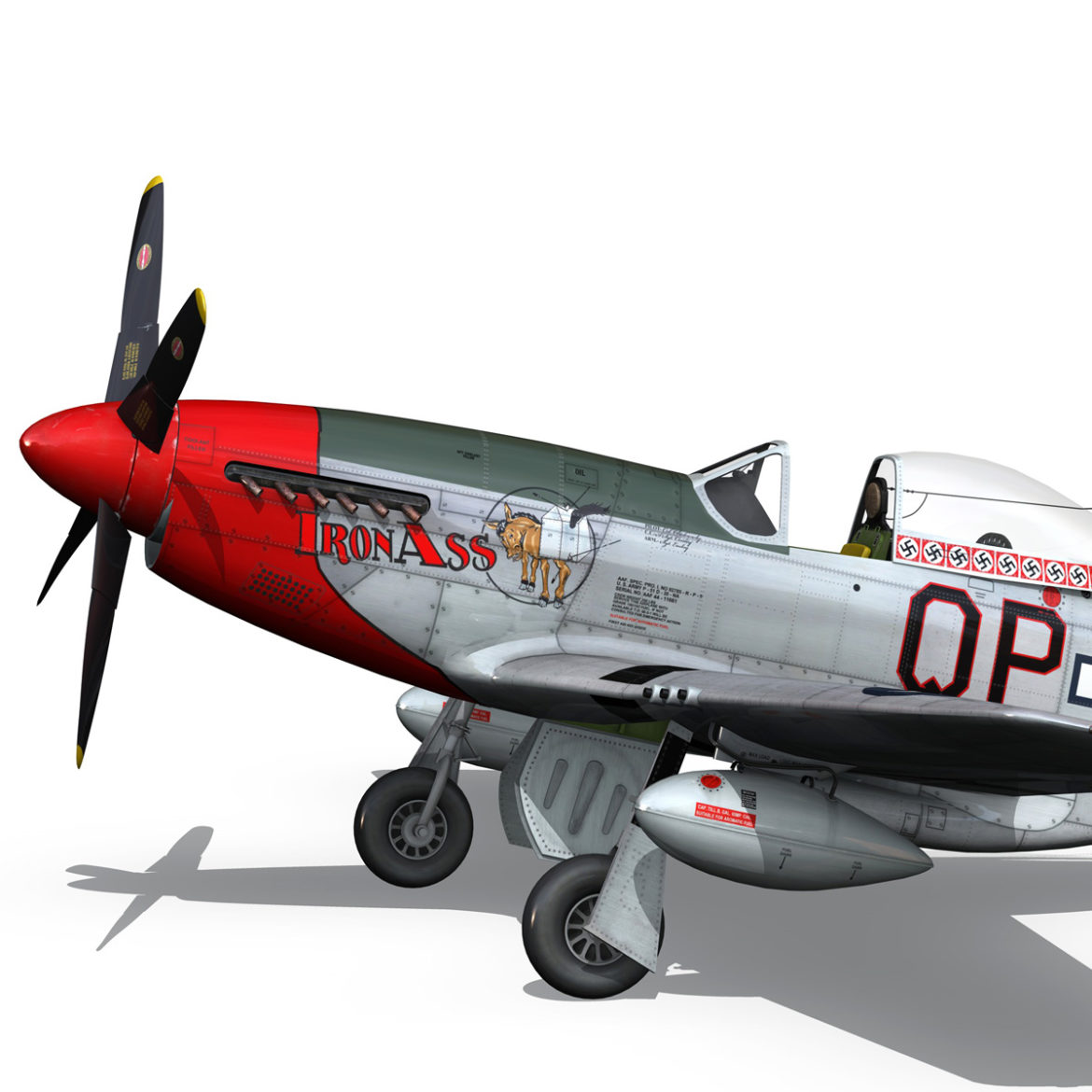 north american p-51d mustang – iron ass 3d model fbx c4d lwo obj 294283