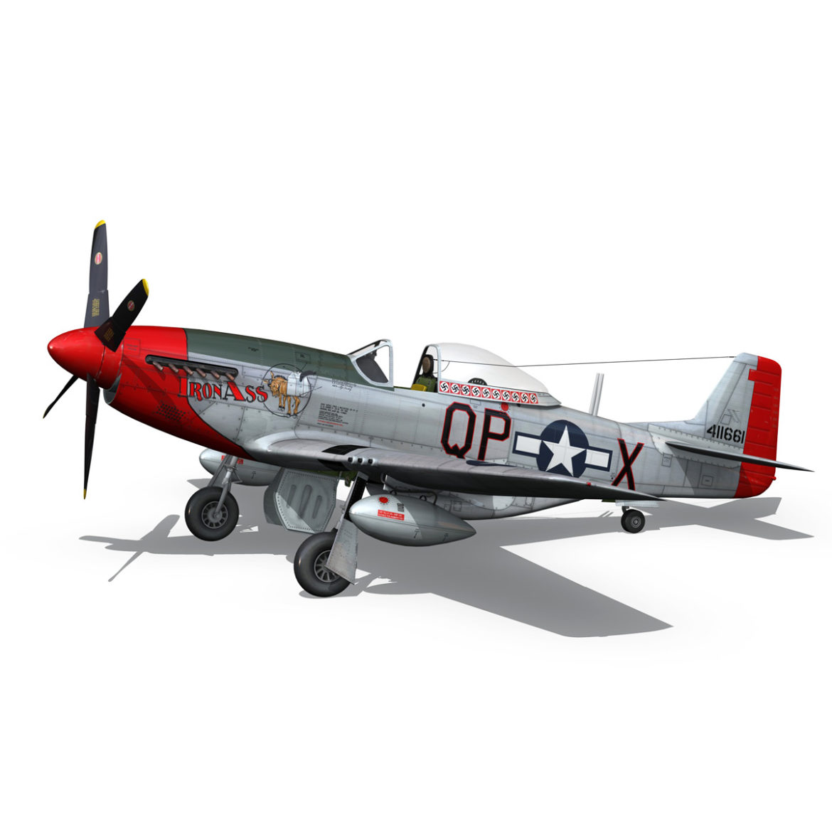 north american p-51d mustang – iron ass 3d model fbx c4d lwo obj 294284