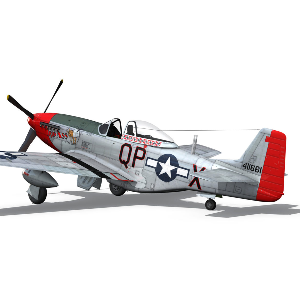 north american p-51d mustang – iron ass 3d model fbx c4d lwo obj 294285