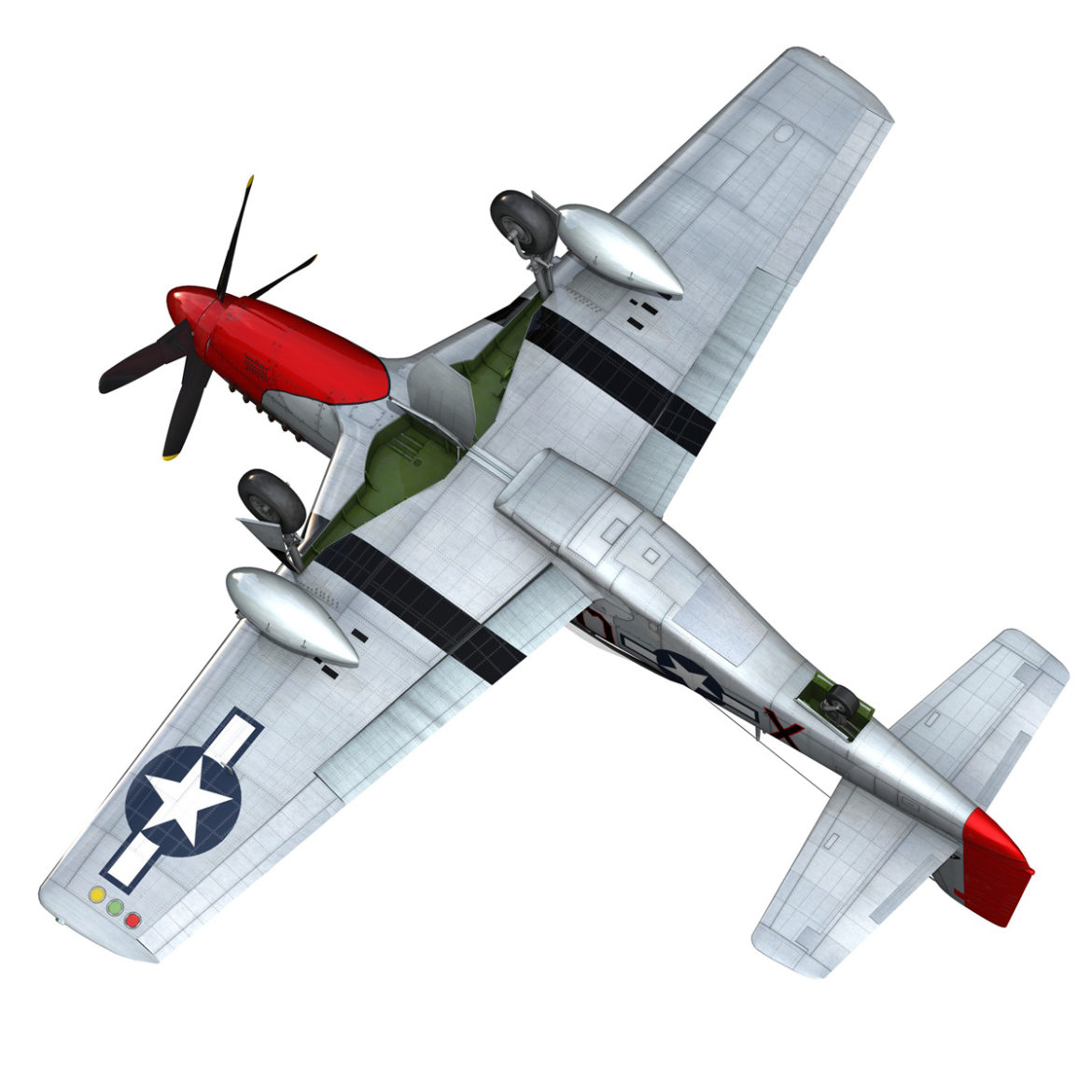 north american p-51d mustang – iron ass 3d model fbx c4d lwo obj 294289