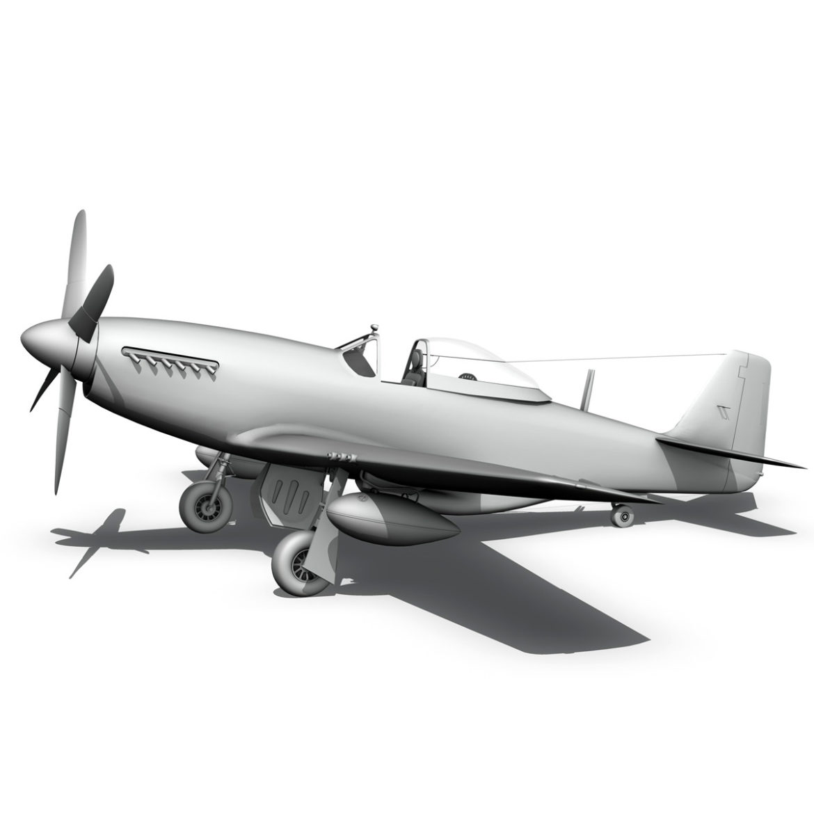 north american p-51d mustang – iron ass 3d model fbx c4d lwo obj 294290