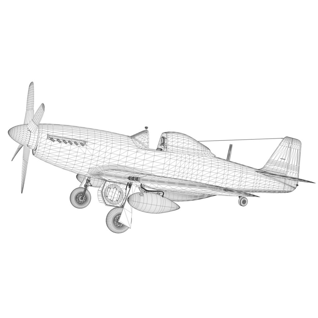North American P-51D Mustang - Iron Ass 3D Model - FlatPyramid