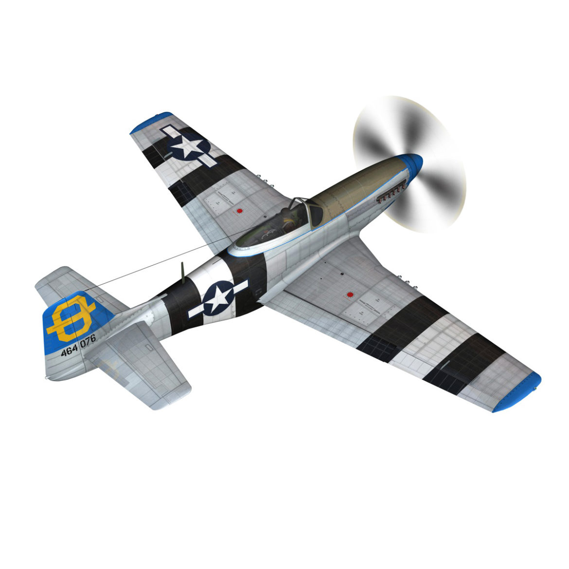 north american p-51d mustang – jumpin jacques 3d model fbx c4d lwo obj 294327