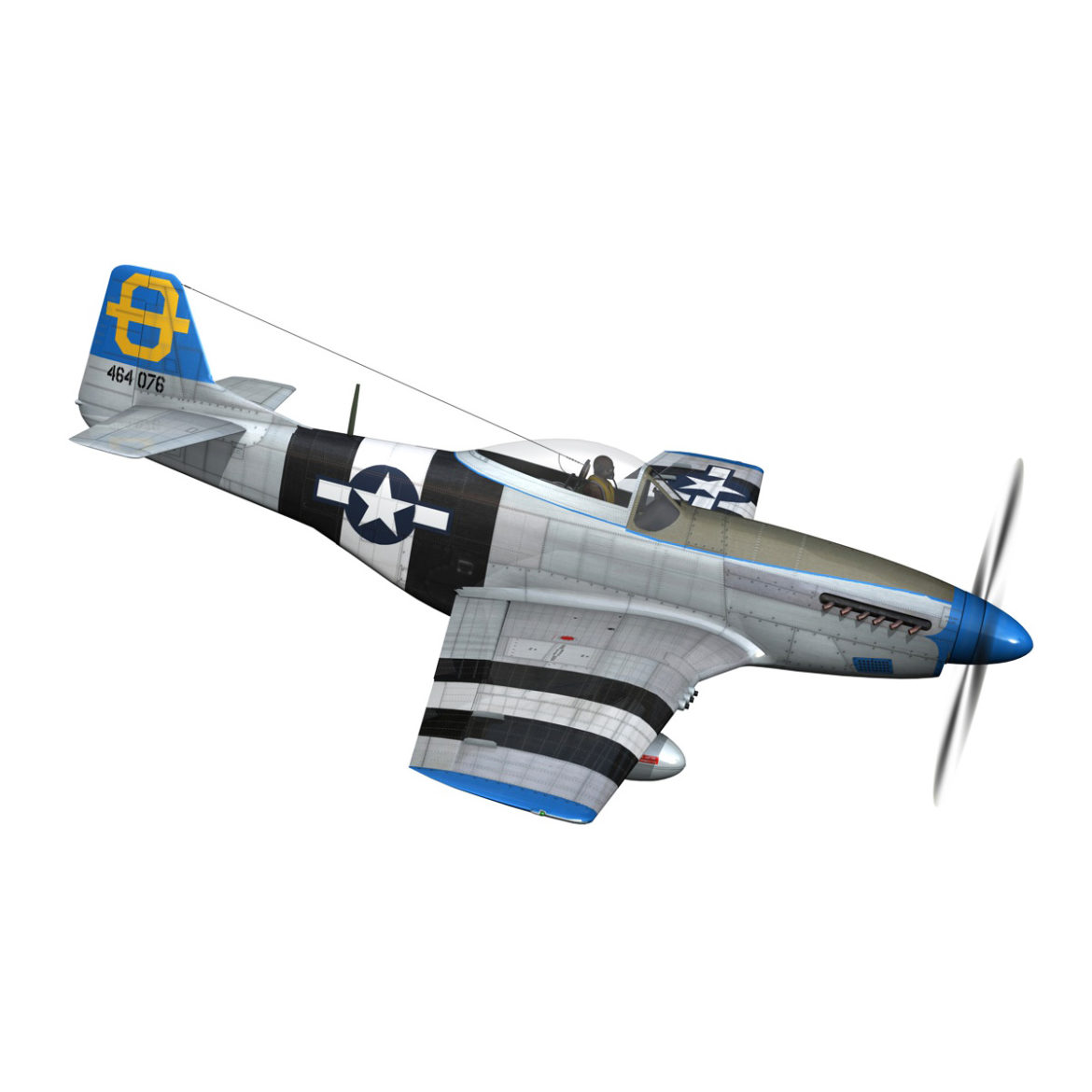 north american p-51d mustang – jumpin jacques 3d model fbx c4d lwo obj 294328