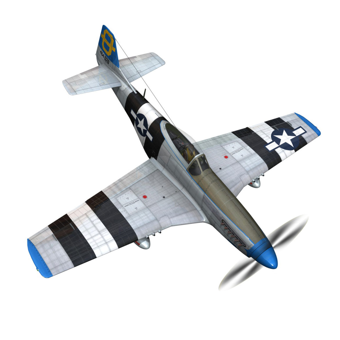 north american p-51d mustang – jumpin jacques 3d model fbx c4d lwo obj 294330