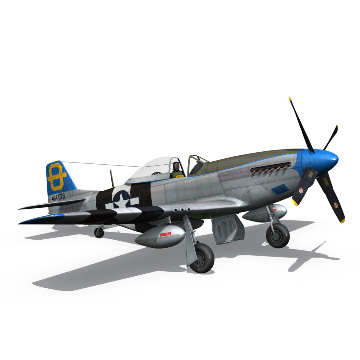 north american p-51d mustang – jumpin jacques 3d model fbx c4d lwo obj 294335