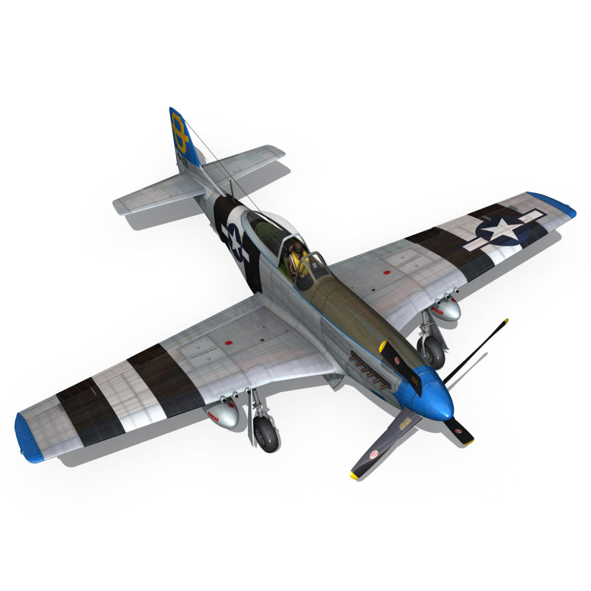 north american p-51d mustang – jumpin jacques 3d model fbx c4d lwo obj 294336
