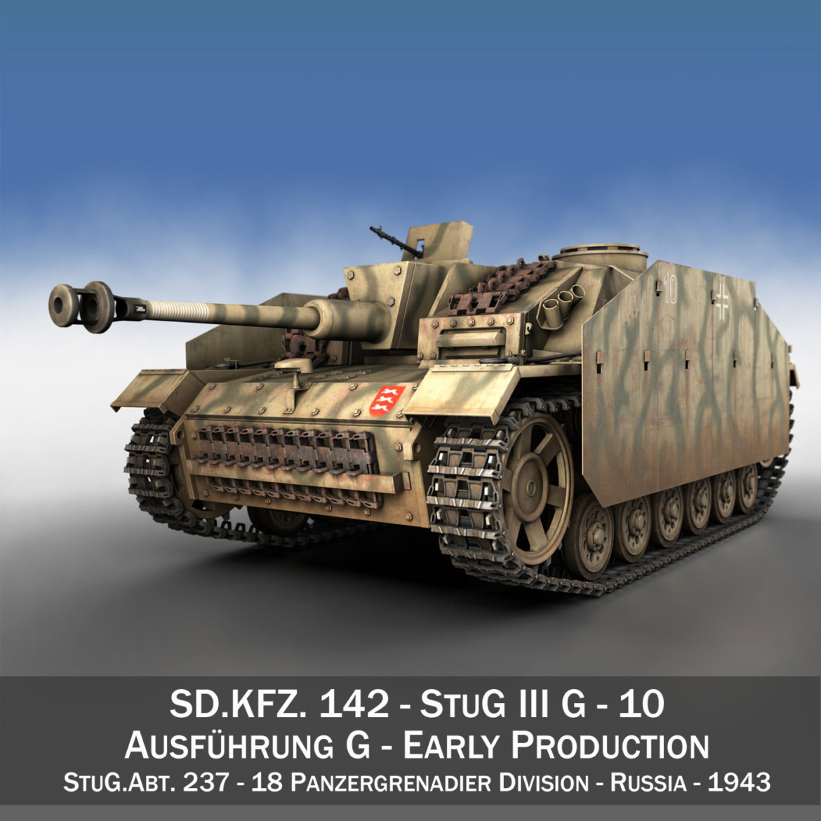stug iii – ausf.g – 10 – early production 3d model 3ds c4d lwo obj 294347