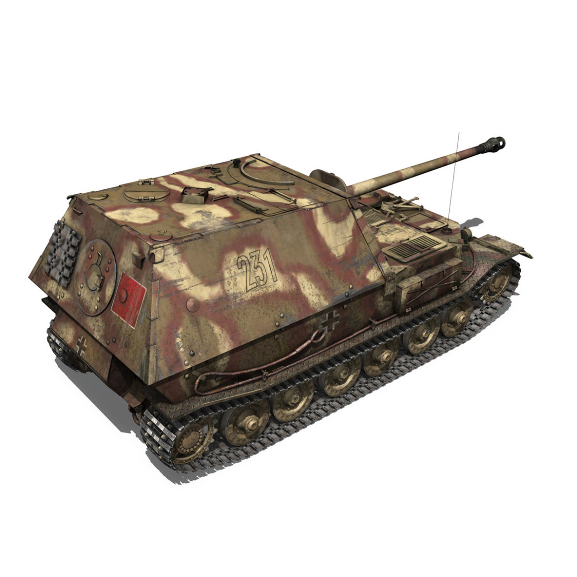 ferdinand tank destroyer – tiger (p) – 231 3d model 3ds fbx c4d lwo obj 295022