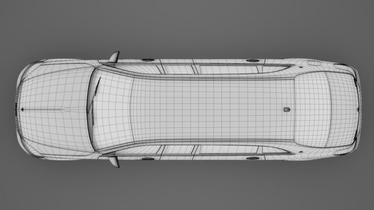 Mercedes Maybach S 650 Pullman Guard VV222 2019 3D Model - FlatPyramid