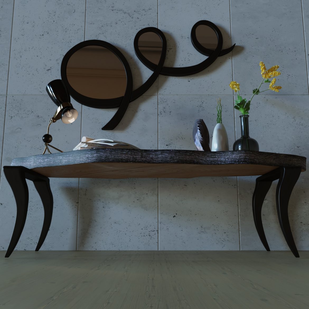 table and mirror-16 3d model max obj 295986