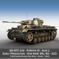 pzkpfw iii – panzer 3 – ausf.l – 223 3d model 3ds fbx c4d lwo obj 297849