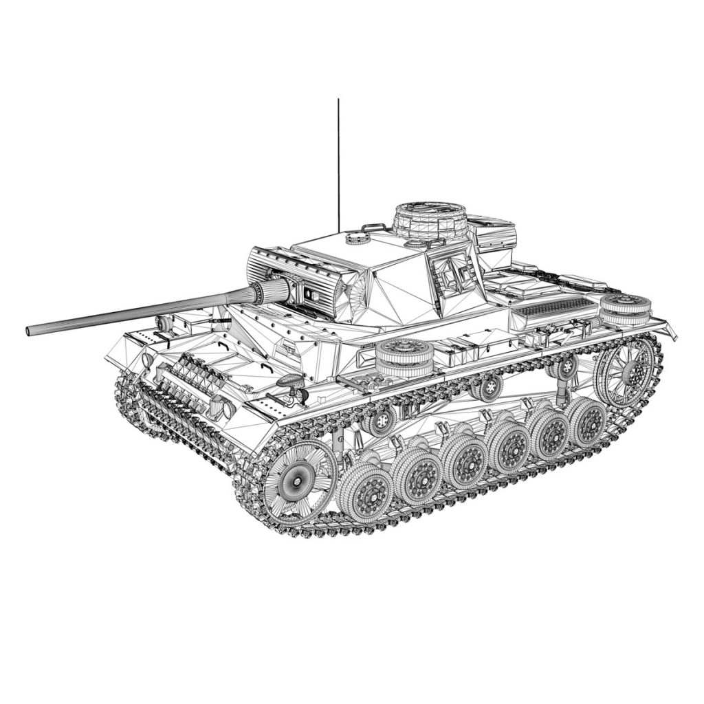 PzKpfw III - Panzer 3 - Ausf.L - 223 3D Model - FlatPyramid