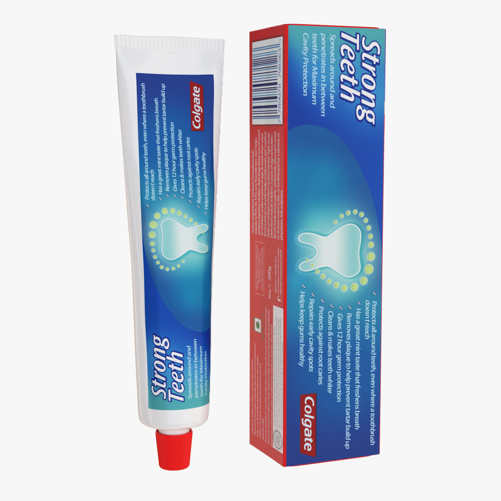 colgate toothpaste package 3d model max fbx ma mb obj 298182
