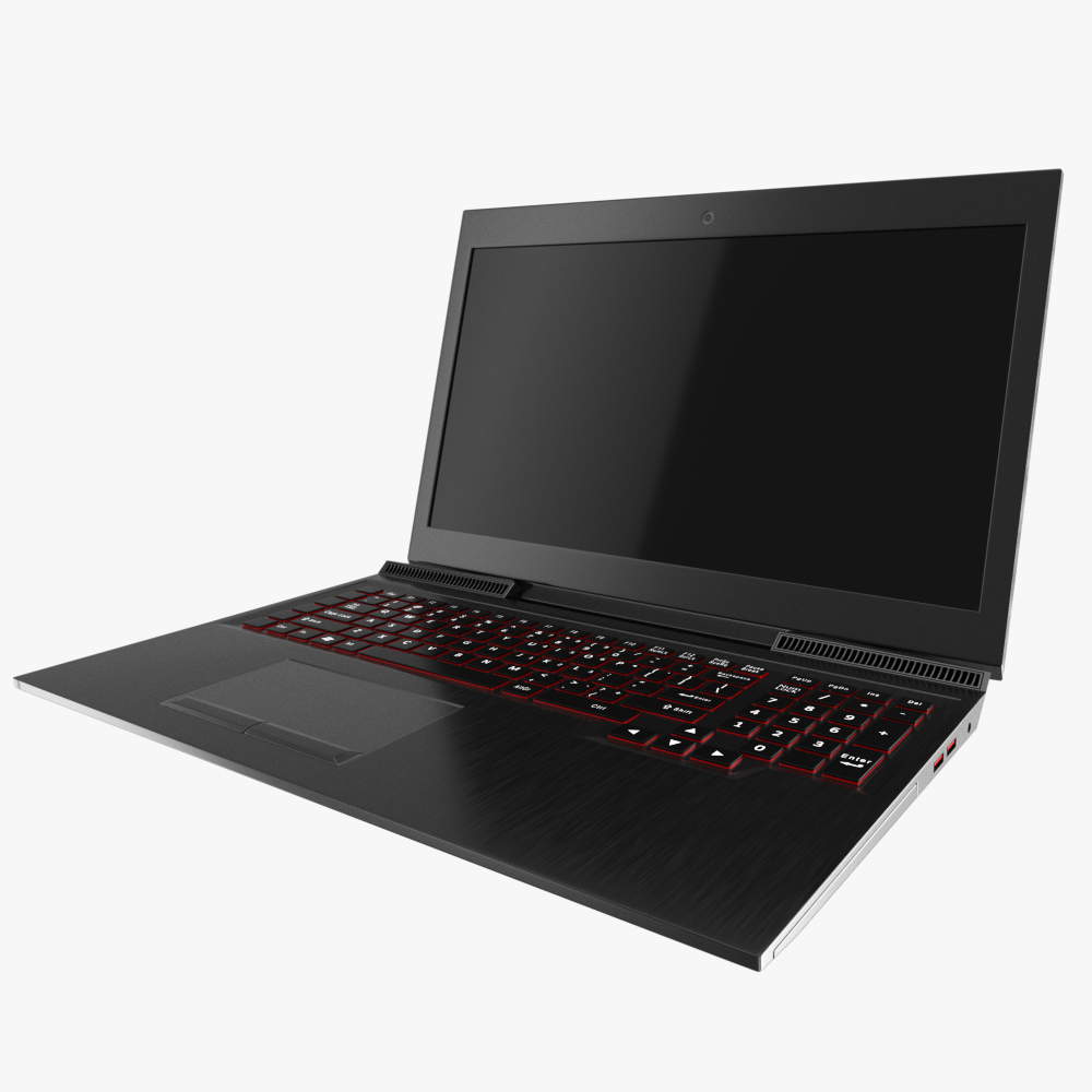 generic gaming notebook laptop 3d model max fbx ma mb obj 298247