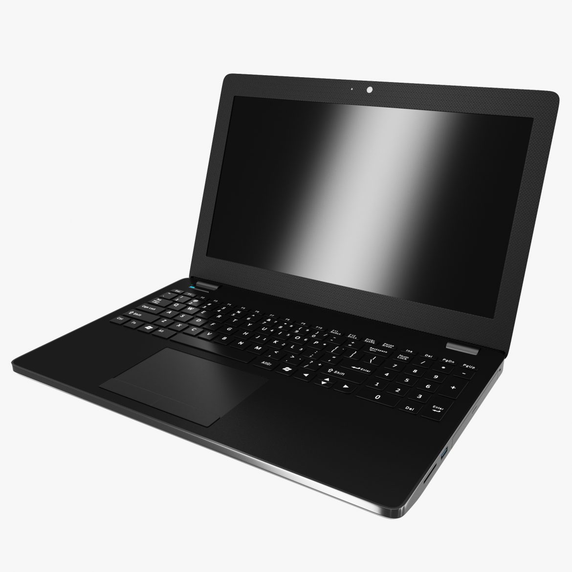 generic notebook laptop 3d model max fbx ma mb obj 298277