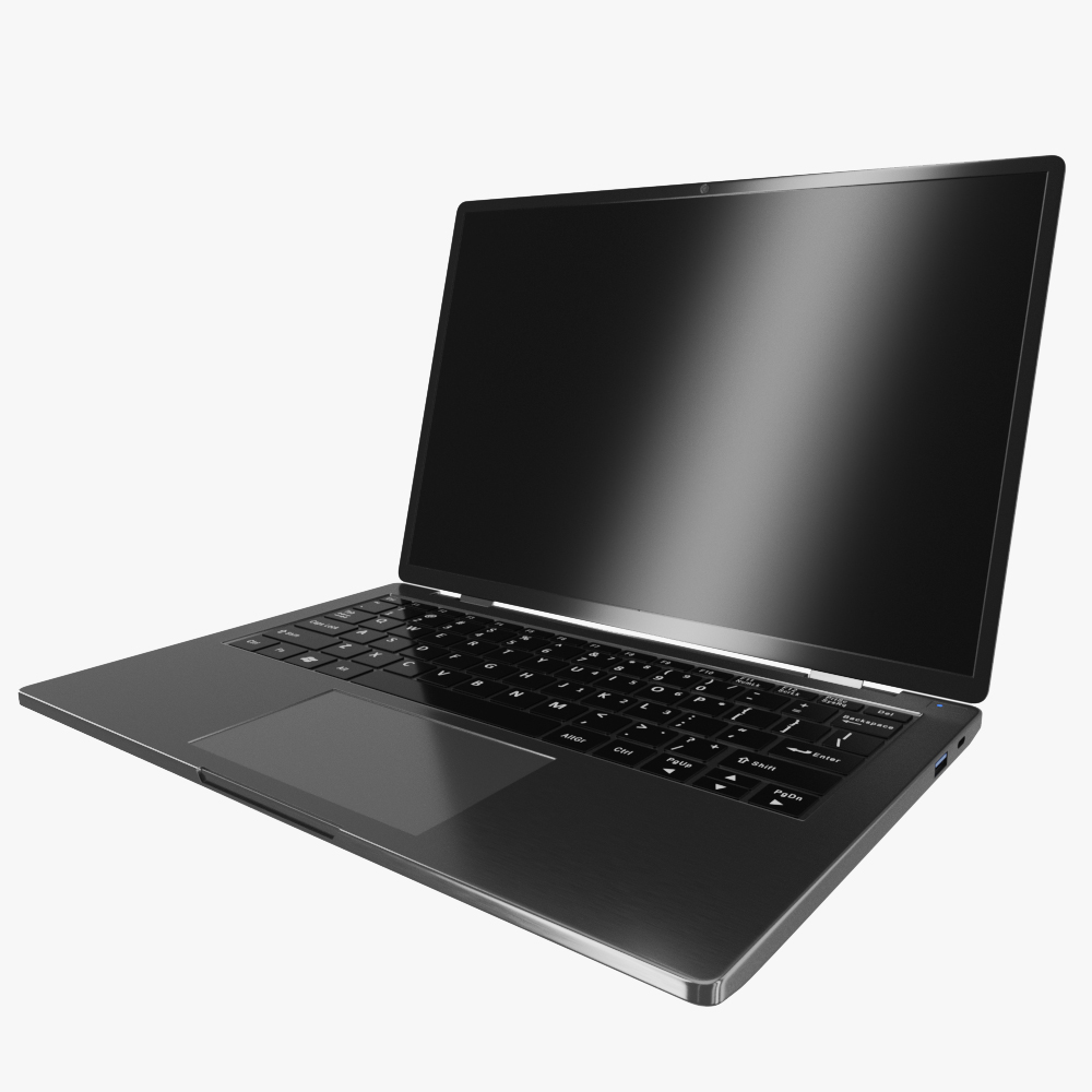 generic ultrabook laptop notebook 3d model max fbx ma mb obj 298305