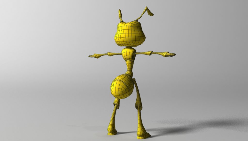 Cartoon Ant RIGGED 3D Model - FlatPyramid