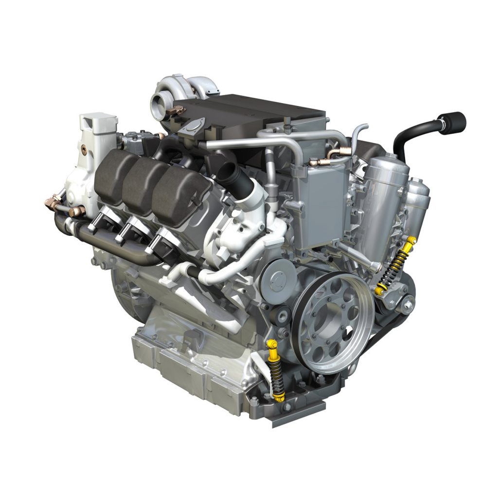 Diesel Turbo - 6-cylinder Engine 3D Model - FlatPyramid