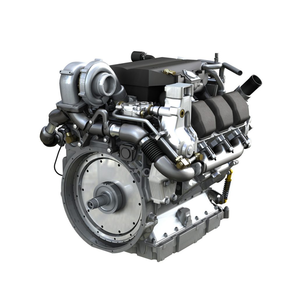 Diesel Turbo Engine with Interior Parts 3D Model - FlatPyramid