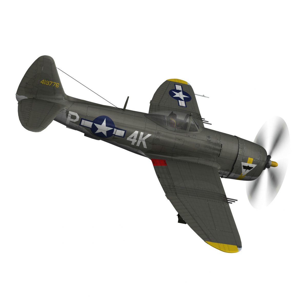 republic p-47d thunderbolt – sigma nu girl 3d model fbx c4d lwo obj 299912