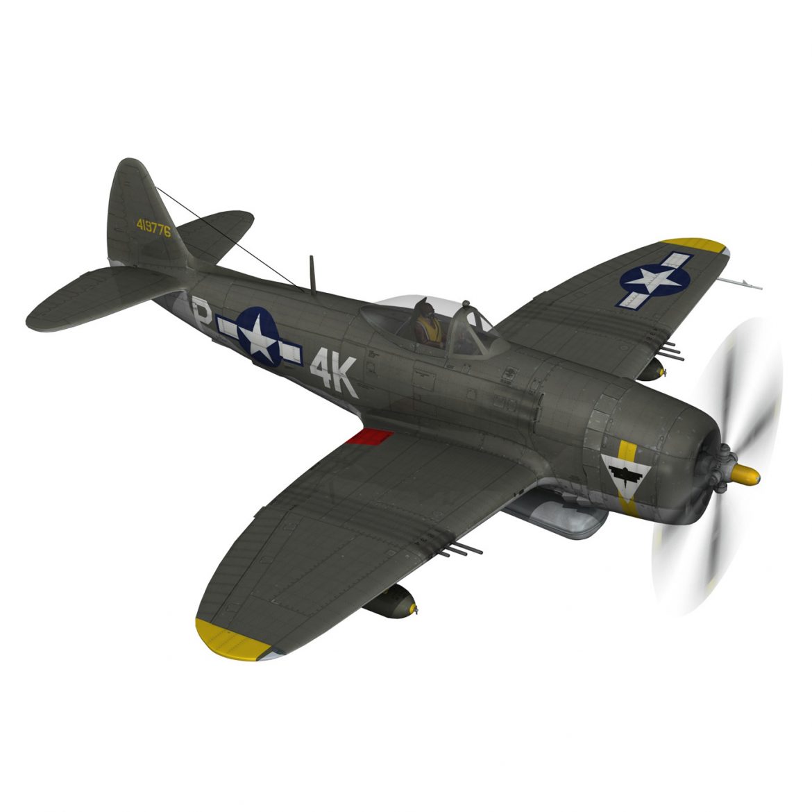 republic p-47d thunderbolt – sigma nu girl 3d model fbx c4d lwo obj 299913