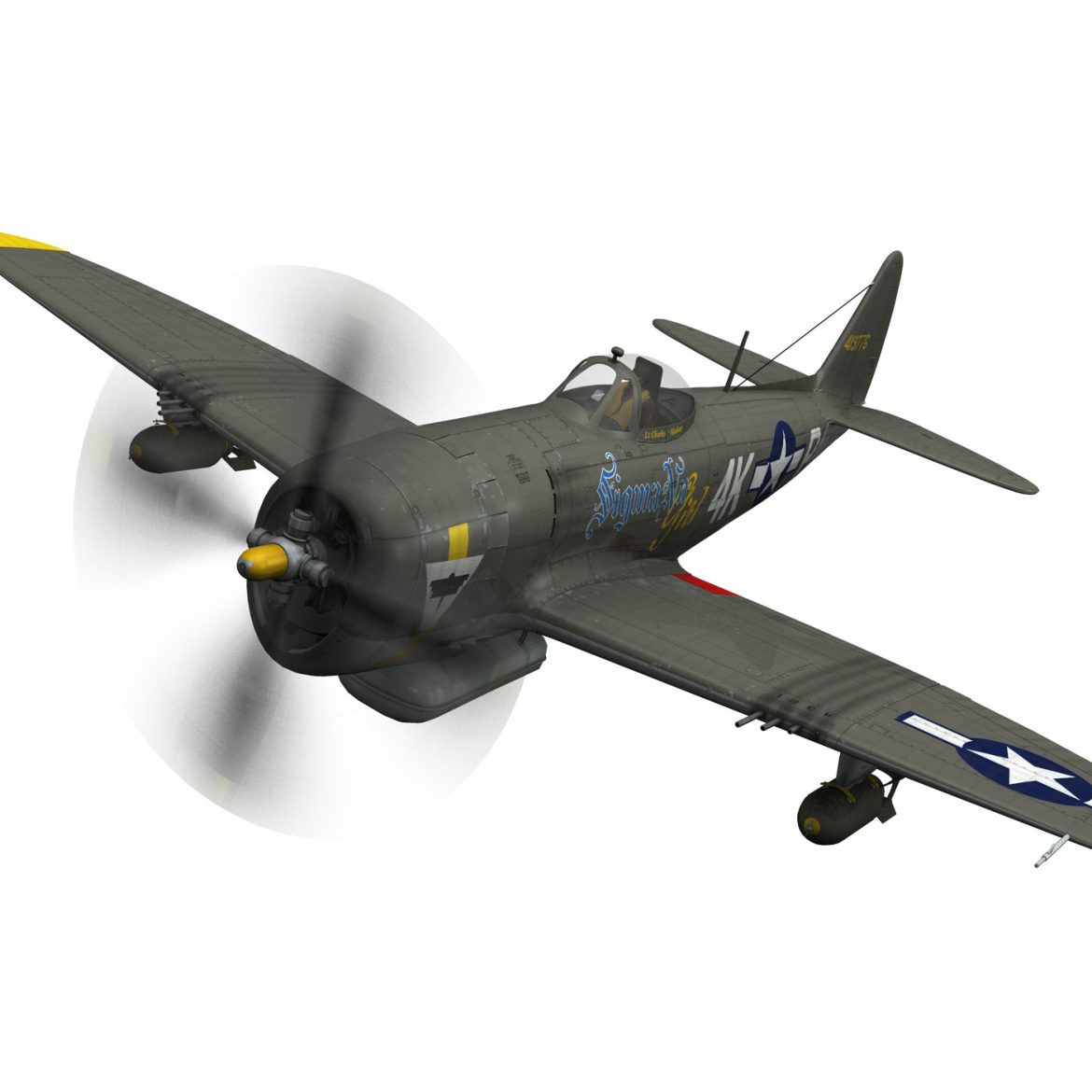 republic p-47d thunderbolt – sigma nu girl 3d model fbx c4d lwo obj 299914