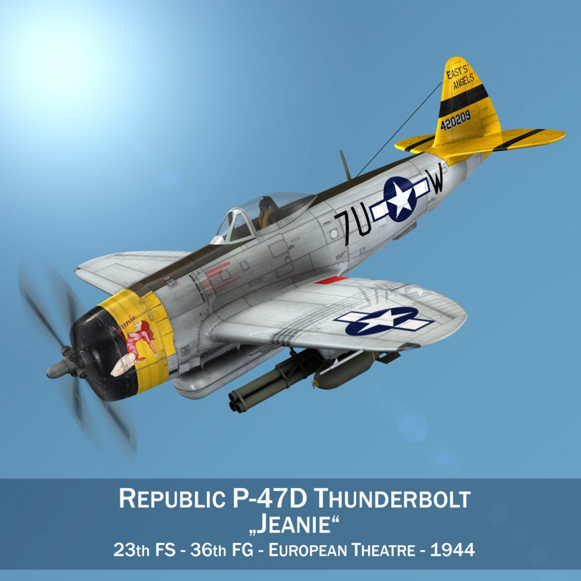 republic p-47d thunderbolt – eileen 3d model 3ds fbx c4d lwo obj 299934