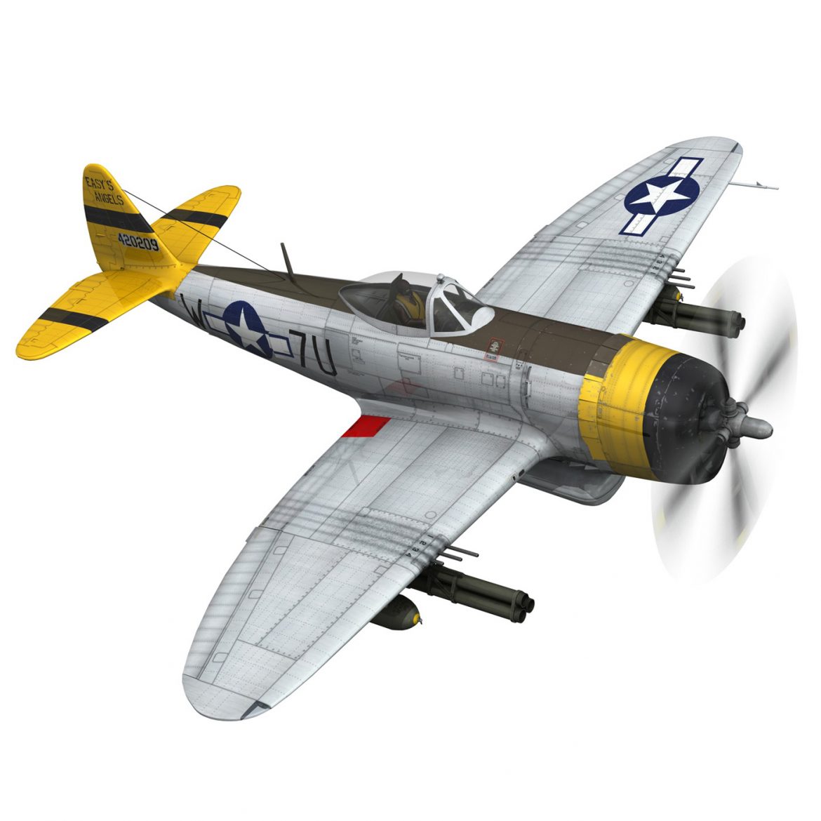 republic p-47d thunderbolt – eileen 3d model 3ds fbx c4d lwo obj 299940