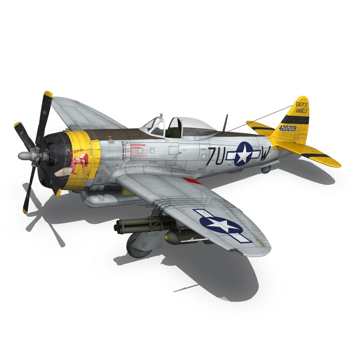 republic p-47d thunderbolt – eileen 3d model 3ds fbx c4d lwo obj 299943